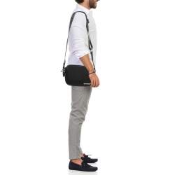 Off-White Black Canvas Industrial Camera Crossbody Bag