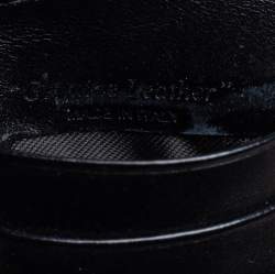 Pre Owned Off White Black Leather For Cards Holder