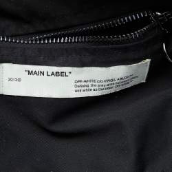 Pre Owned Off-White Black Canvas "Goods" Quote Tote