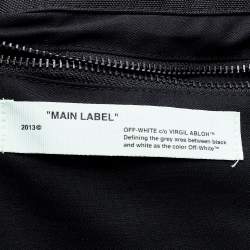 Off-White Black Canvas Tote