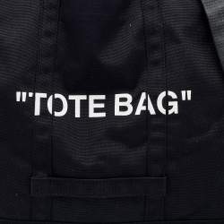 Off-White Black Canvas Tote