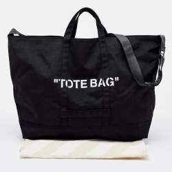 Off-White Black Canvas Tote