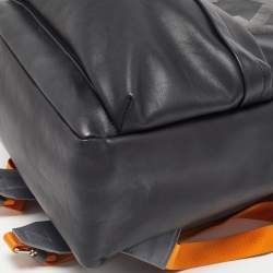 Off-White Black/Grey Leather Backpack