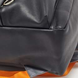 Off-White Black/Grey Leather Backpack