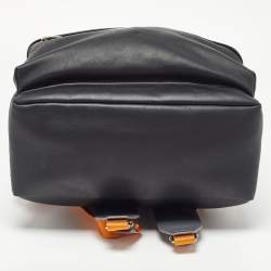 Off-White Black/Grey Leather Backpack