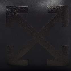 Off-White Black/Grey Leather Backpack