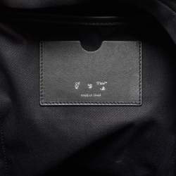 Off-White Black/Grey Leather Backpack
