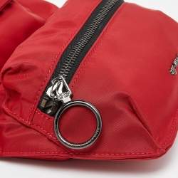 Off-White Red Nylon Messenger Bag