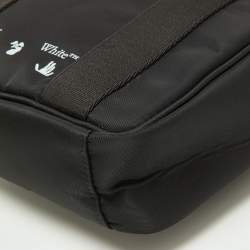Pre Owned Off-White Black Nylon Messenger Bag