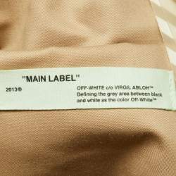 Pre Owned Off-White Green Camouflage Canvas Backpack 