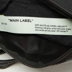 Off-White Black Nylon and PVC Messenger Bag
