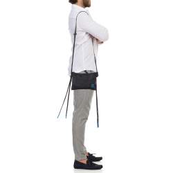 Off-White Black Nylon and PVC Messenger Bag