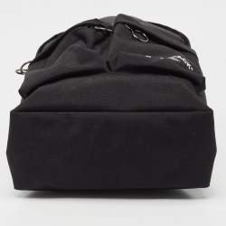 Off-White Black Canvas Quote Backpack