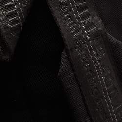 Off-White Black Canvas Quote Backpack