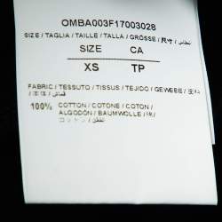 Off-White Black Arrow Print Cotton Crew Neck Sweatshirt XS