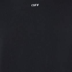 Off-White Black Arrow Print Cotton Crew Neck Sweatshirt XS