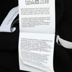 Off-White Black Cotton Knit Printed Brush Arrow Hoodie S