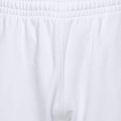 Off-White White Logo Printed Cotton Joggers S