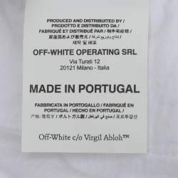 Off-White White Logo Printed Cotton Joggers S