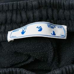 Off-White Black Arrow Print Cotton Knit Sweatpants M