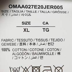 Pre Owned Off-White Black Arrow Print Cotton Jersey T-Shirt XL