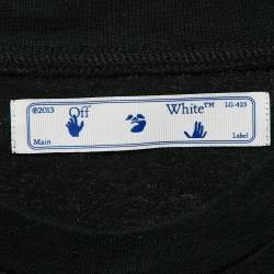 Pre Owned Off-White Black Arrow Print Cotton Jersey T-Shirt XL