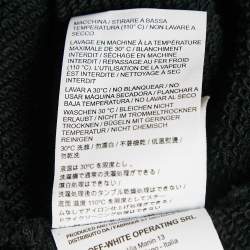 Pre Owned Off-White Black Impressionism Print Cotton Knit Sweatshirt XL