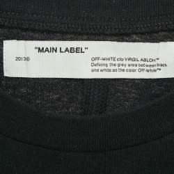 Off-White Black Tape Arrows Print Jersey Crew Neck T-Shirt XS