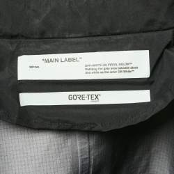 Pre Owned Off-White Black Printed Nylon Gore-tex Anorak Jacket L