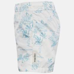 Off-White White Printed Nylon Swim Shorts M