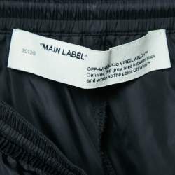 Off-White Black Nylon Windbreaker Track Pants L