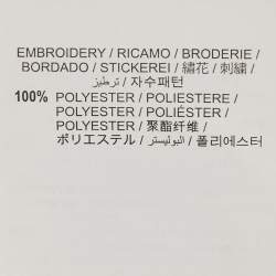 Pre Owned Off-White White Embroidered Cotton Crew Neck Oversized T-Shirt M