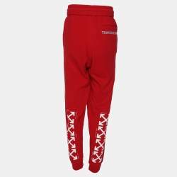 Off-White Red Jersey Monalisa Track Pants M