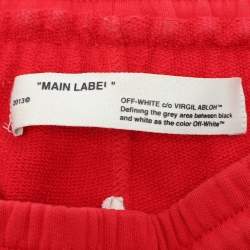Off-White Red Jersey Monalisa Track Pants M