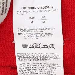 Off-White Red Jersey Monalisa Track Pants M
