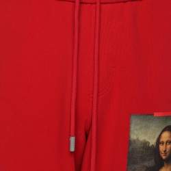 Off-White Red Jersey Monalisa Track Pants M