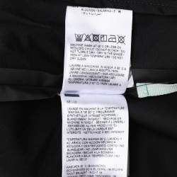 Off-White Black Cotton Polyurethane Quote Hooded Raincoat S