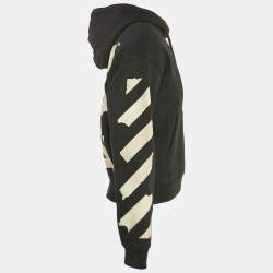 Off-White Black Cotton Logo Arrows Printed Hoodie XS