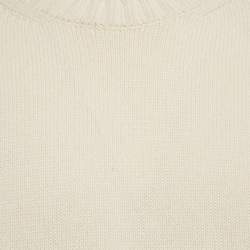 Off-White Multicolor Wool Crew Neck Color-Block Sweater XL