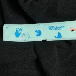 Pre Owned Off-White Black Arrow Applique Cotton Hooded Sweatshirt M