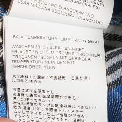 Off-White Blue Checks Linen Blend Long Sleeve Shirt XS