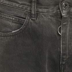 Off-White Black Washed Denim Slim Fit Jeans M Waist 33"