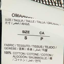 Off-White Black Arrow Print Cotton Oversized T-Shirt S