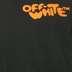 Pre Owned Off-White Black Impressionism Print Jersey T-Shirt L