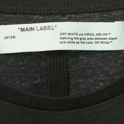 Pre Owned Off-White Black Impressionism Print Jersey T-Shirt L