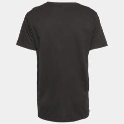 Off-White Black Jersey Crew Neck T-Shirt L
