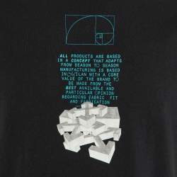 Off-White Black Tape Arrow Print Cotton Crew Neck T-Shirt S