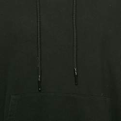 Off-White Black Logo Print Cotton Hooded Sweatshirt XL