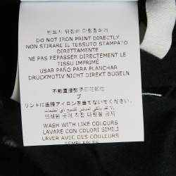 Off-White Black Back Logo Print Cotton Crew Neck T-Shirt M