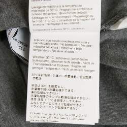 Off-White Grey Back Logo Print Cotton Crew Neck T-Shirt M
